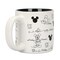 Disney Mickey Mouse Line Art & Hidden Mickey All Over Print 16 Oz Ceramic Mug